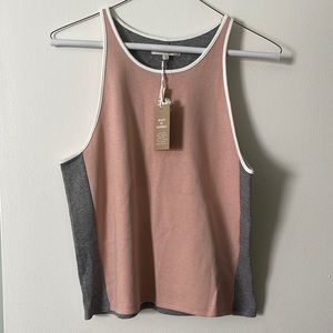 Madewell Pink/Gray Tank Top - Size L - NWT